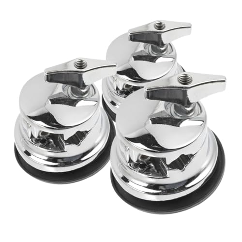 DECHOUS 3 Stück Trommelbeinbasis Tom-Halterung Drum-Übungs-Pad-Ständer Schlagzeugständer Zubehör Trommelbein-Installationsbasis Floortom-Beine Zinklegierung Silver DECHOUS 3 Stück Trommelbeinbasis Tom-Halterung Drum-Übungs-Pad-Ständer Schlagzeugständer Zubehör Trommelbein-Installationsbasis Floortom-Beine Zinklegierung Silver von DECHOUS