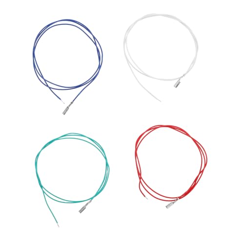DECHOUS 4 Stück Phono-Tonabnehmerkabel Headshell-Kabel Tonabnehmer Kabel Klinkenkabel Audio Anschlusskabel Klangverbesserung Kabel Reparatur Plattenspieler-Phonograph-Versorgung Kupfer von DECHOUS