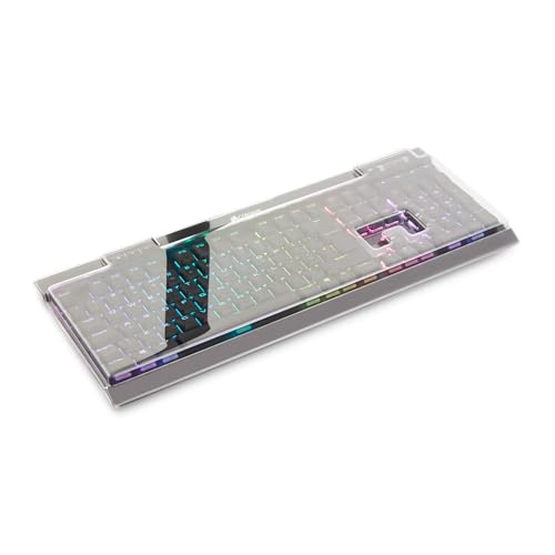 Decksaver Cover für die Corsair K70 RGB Tastaturserie - geräucherte/klare Schutzhülle, hergestellt in Großbritannien - Erstklassige Schutzabdeckung für Profi-Gamer von Decksaver