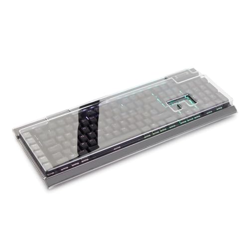 Decksaver Cover für die Corsair K95 (RGB) Platinum Tastaturserie - geräucherte/klare Schutzhülle, hergestellt in Großbritannien - Erstklassige Schutzabdeckung für Profi-Gamer von Decksaver