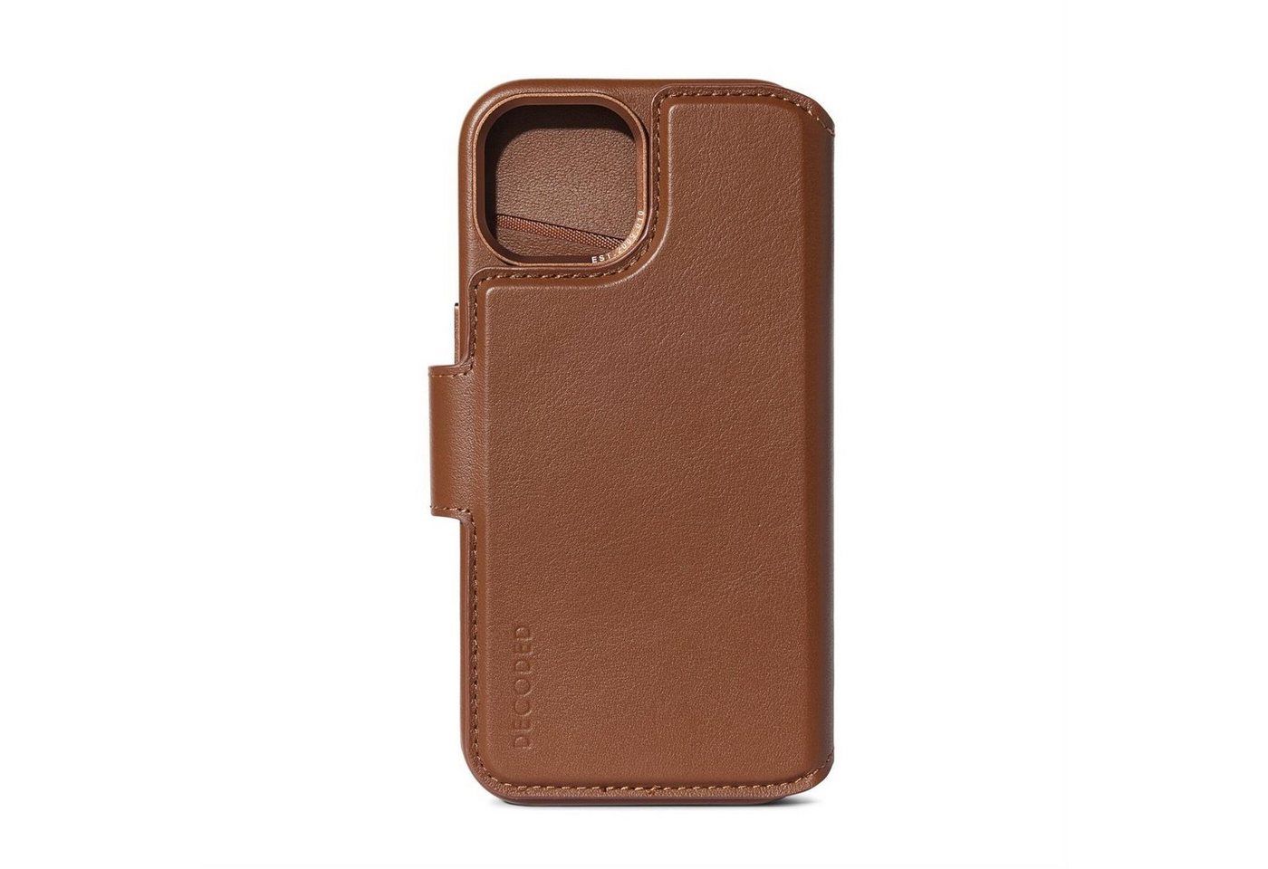 DECODED Handyhülle Decoded Leather Detachable Wallet für iPhone 15 Plus - Tan von DECODED