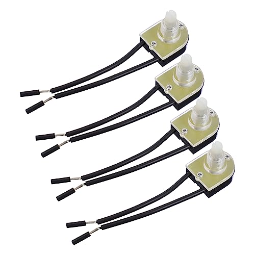 DECOMELODY 1 Satz Drehschalter Hupenknopf Hornknöpfe Einzelkreis-schalter Kabelverbindungen Wall Switch Light Switch Drehdimmer Wandlampe Ersatz Wandleuchte Lampe Drehbar Plastik 4 Stück DECOMELODY 1 Satz Drehschalter Hupenknopf Hornknöpfe Einzelkreis-schalter Kabelverbindungen Wall Switch Light Switch Drehdimmer Wandlampe Ersatz Wandleuchte Lampe Drehbar Plastik 4 Stück von DECOMELODY