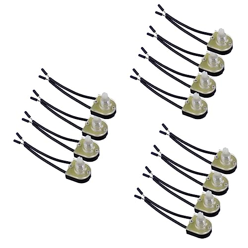 DECOMELODY 3 Sätze Drehschalter Wandlampe Ersatz Drehdimmer Wandleuchte Laternengerät Teile Von Beleuchtungsgeräten Nützliche Deckenleuchte Lampe Drehbar Plastik 4 Stück * 3 DECOMELODY 3 Sätze Drehschalter Wandlampe Ersatz Drehdimmer Wandleuchte Laternengerät Teile Von Beleuchtungsgeräten Nützliche Deckenleuchte Lampe Drehbar Plastik 4 Stück * 3 von DECOMELODY