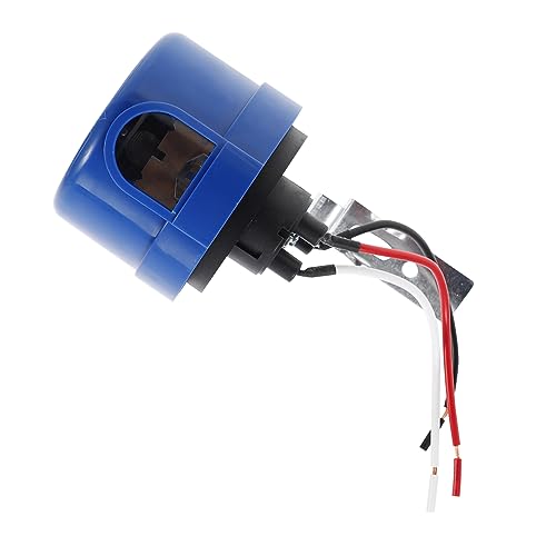 DECOMELODY Steuerschalter für Straßenbeleuchtung Lichtsteuerung Außenlicht Sicherheitserkennungslicht Controller für Straßenlaterne Steuersensor Fotoelektrischer Sensor Strassenlicht Abs Blue DECOMELODY Steuerschalter für Straßenbeleuchtung Lichtsteuerung Außenlicht Sicherheitserkennungslicht Controller für Straßenlaterne Steuersensor Fotoelektrischer Sensor Strassenlicht Abs Blue von DECOMELODY