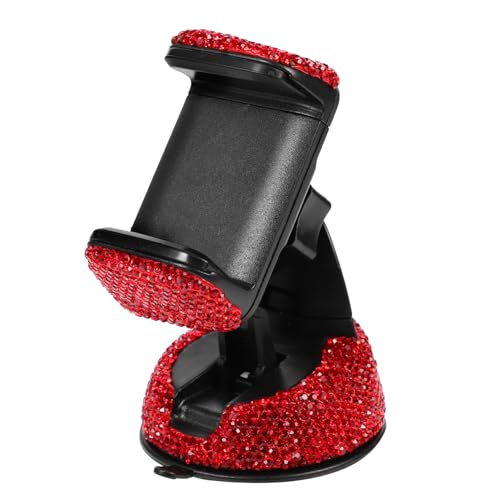 DECORNIJIA 1 Stück Halterung für Autotelefon Universal- Handyhalterung im Auto Stand Handy, Mobiltelefon fahrzeugmontierter Telefonhalter Dashboard -Handyhalter ABS-Strass rot DECORNIJIA 1 Stück Halterung für Autotelefon Universal- Handyhalterung im Auto Stand Handy, Mobiltelefon fahrzeugmontierter Telefonhalter Dashboard -Handyhalter ABS-Strass rot von DECORNIJIA