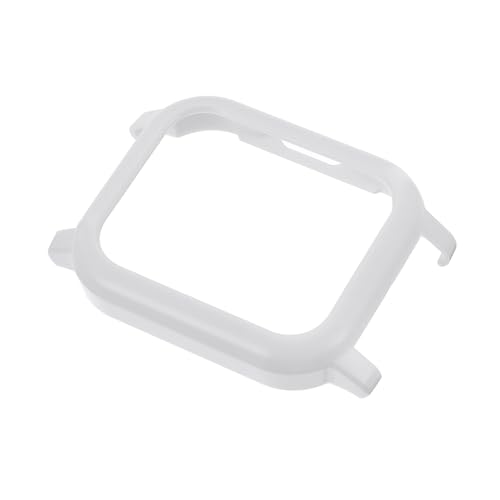 DECORNIJIA 1 Stück Pc Schutzhülle Millet hirse smart Watch Uhrenschutz amafizit smartwatch smartwartch Abdeckung Beschützer schützend Fall Uhrenrahmen Muschel sehen Uhrenzubehör STK Weiß von DECORNIJIA
