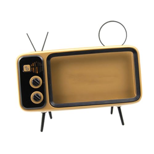 DECORNIJIA 1 Stück Retro -TV -Stand Halter Retro-Telefonständer praktisch kreativer Redner Handy-Unterstützung Handy-Aufbewahrungsständer Home Ornament Plastik Coffee von DECORNIJIA