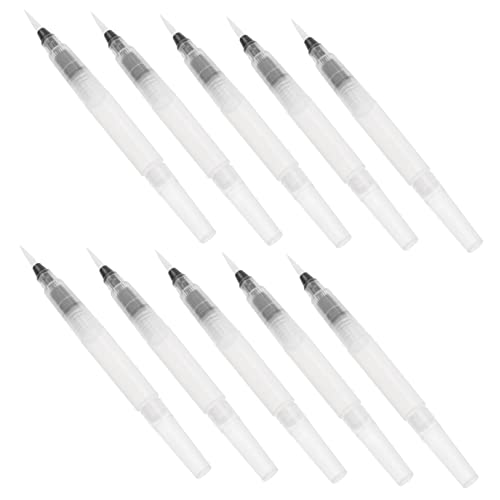 DECORNIJIA 10 Stück Wasserfarben-pinselstift Aquarellstift Nachfüllbarer Aquarellpinsel Wassermenge Reise-aquarellpinsel Abwaschbare Marker Wasserpinsel Nachfüllbar Metallic-aquarellfarbe von DECORNIJIA