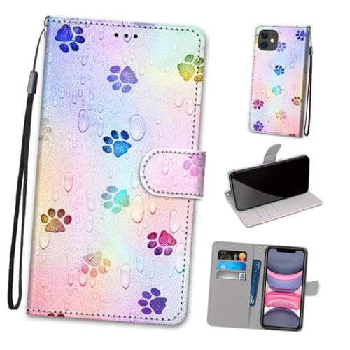 DECORNIJIA 11 Fall Bedruckte Handyhülle Bedruckte 11 Handyhülle PU-Telefonkasten Handyhülle für 11 Handy schutzhülle Handyhülle 11 Handy Abdeckung 11 Abdeckung 11 Telefonabdeckung von DECORNIJIA