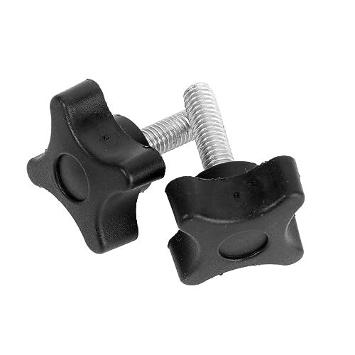 DECORNIJIA 20 Stück Vier-Sterne-Schraube edelstahlschrauben stuck Handdrehschrauben kalanchoe Torxschrauben Handschrauben Akkuschrauber Reparatur von Vorräten Zubehör reparieren Plastik Black von DECORNIJIA