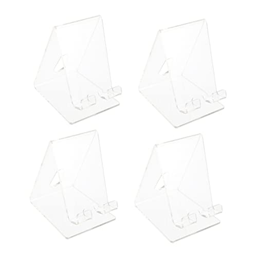 DECORNIJIA 4 Stück Handyhalter Universal- Stand Desktop-telefonhalterung Smartphone Etiketten Telefonhalter Für Schreibtisch Klein Handyständer Montiert Acryl Transparent DECORNIJIA 4 Stück Handyhalter Universal- Stand Desktop-telefonhalterung Smartphone Etiketten Telefonhalter Für Schreibtisch Klein Handyständer Montiert Acryl Transparent von DECORNIJIA