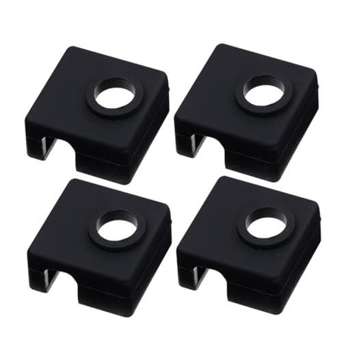 DECORNIJIA 5 Stück Druckerzubehör Fall Block Abdeckung Hitze Aluminium Schützend Kieselgel Black von DECORNIJIA