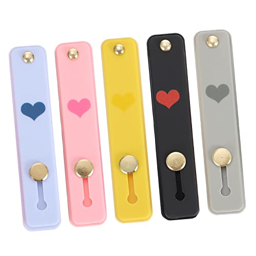 DECORNIJIA 5 Stück handyhalter Weiß Telefonhalter Handy Griff Halter Telefon Fingergriff Handy griffband Fingergriff für Telefon Telefongriffhalter tragbares Telefon klingelt Kieselgel von DECORNIJIA