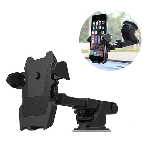DECORNIJIA Halterung für Autotelefon handyhalterung Autotelefon-Windschutzscheibenhalterung Autotelefonhalter Auto Telefon Halterung Windschutzscheibenhalter für Autotelefon Schwarz von DECORNIJIA