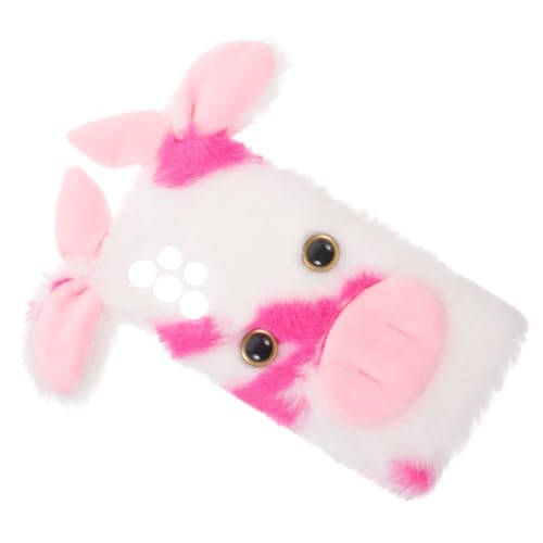 DECORNIJIA Handyhülle Smartphone-hülle Telefon Weichere Hülle Plüsch-telefonabdeckung Cartoon-telefonschale Schützende Telefonhülle Telefonschutz Handy Abdeckung Rosa von DECORNIJIA