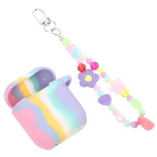 DECORNIJIA Kasten Kopfhörertasche Ohrhörer Fall Kette kopfhörer Box Headset case Headset Accessories Wireless kopfhörer Kopfhöreretui mit Riemen Abdeckung für kabellose Kopfhörer Kieselgel von DECORNIJIA