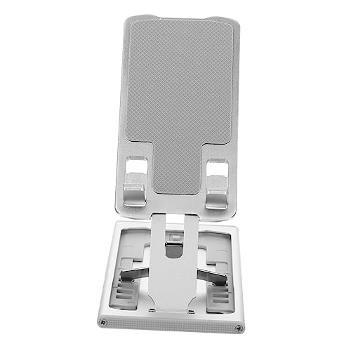 DECORNIJIA Klappbarer Handyständer höhenverstellbar Telefonhalter Zelle Handy -Standhalter Flexibel handyhalterung Tablet-Halter Handy-Unterstützung Aluminiumlegierung Silver DECORNIJIA Klappbarer Handyständer höhenverstellbar Telefonhalter Zelle Handy -Standhalter Flexibel handyhalterung Tablet-Halter Handy-Unterstützung Aluminiumlegierung Silver von DECORNIJIA