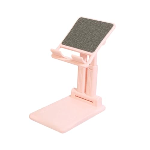 DECORNIJIA handyhalter faltbar Tablet-Ständer Schreibtisch Mobile Desktop -Telefonhalter Steht Stand für Tischtelefonhalter Handyständer Desktop -Mobiltelefonhalter Abs Rosa von DECORNIJIA