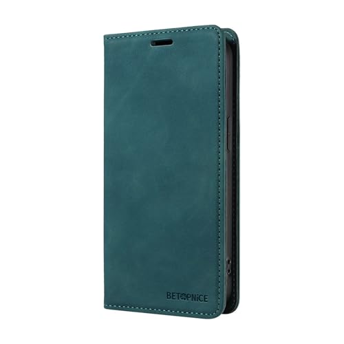 DEDUX Handyhülle für Oppo A16 / A16s / A54s Hülle Premium Leder Klappbar Tasche RFID Schutzhülle Magnetisch Flip Brieftasche Etui. Blau von DEDUX