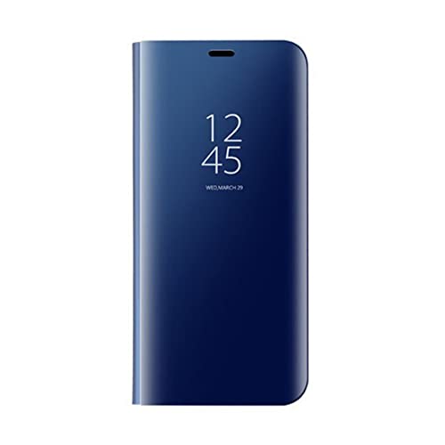 DEDUX Samsung Galaxy S24 Ultra 5G Clear View Stand Case, Handyhülle Tasche Flip Schutzhülle für Samsung Galaxy S24 Ultra 5G, blau von DEDUX