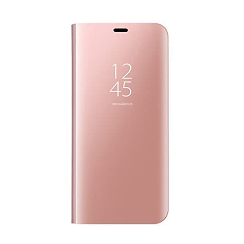 DEDUX Xiaomi Redmi Note 13 Pro Plus 5G / Redmi Note 13 Pro+ 5G Clear View Stand Case, Handyhülle Tasche Flip Schutzhülle für Xiaomi Redmi Note 13 Pro Plus 5G / Redmi Note 13 Pro+ 5G, Roségold von DEDUX