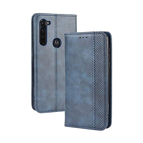 DEDUX Flip Hülle kompatibel mit Motorola Moto G Pro, Retro Leder Brieftasche Abdeckung Magnetverschluss Folio Ständer Kartensteckplätze Handyhülle, Blau DEDUX Flip Hülle kompatibel mit Motorola Moto G Pro, Retro Leder Brieftasche Abdeckung Magnetverschluss Folio Ständer Kartensteckplätze Handyhülle, Blau von DEDUX