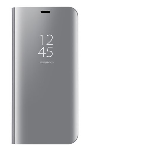 Dedux Huawei Mate 40 Pro Clear View Stand Case, Handyhülle Tasche Flip Schutzhülle für Huawei Mate 40 Pro, Silber von DEDUX