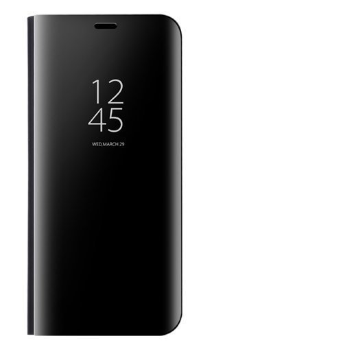 Dedux Samsung Galaxy A22 5G Clear View Stand Case, Handyhülle Tasche Flip Schutzhülle für Samsung Galaxy A22 5G, schwarz von DEDUX