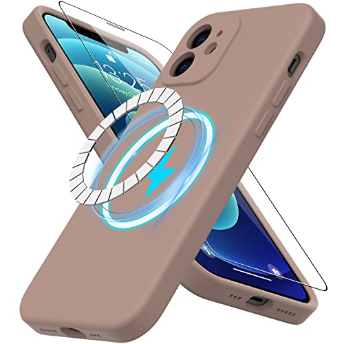 DEENAKIN Schutzhülle für iPhone 11, Silikon, mit Displayschutzfolie, kompatibel mit MagSafe, Kameraschutz, schmale Passform, magnetische Handyhülle, 6,1 Zoll (15,5 cm), für Männer, Frauen, Mädchen, von DEENAKIN