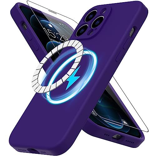 DEENAKIN für iPhone 11 Pro Hülle Silikon mit Displayschutzfolie - [Kompatibel mit MagSafe] - Kamera-Abdeckung - Slim Fit Schutzhülle Magnetische Handyhülle 5,8 Zoll für Frauen Mädchen - Elegantes von DEENAKIN