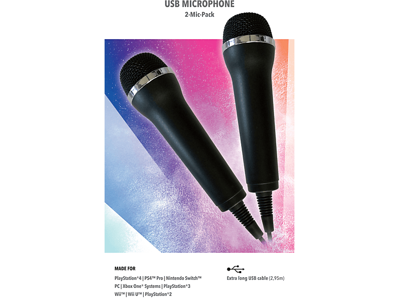 DEEP SILVER Mikrofon für Karaoke Games (Lets Sing, Voice of Germany, SingStar etc.) PlayStation, Nintendo, XBOX One von DEEP SILVER