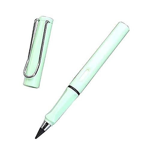 DEEPOW 1 Stücke Ewiger Bleistift - Tintenlose Bleistifte ewig, Technologie Unbegrenztes Schreiben Ewiger Bleistift Kein Tintenstift, Portable Everlasting Pencil Wiederverwendbar (Green) von DEEPOW