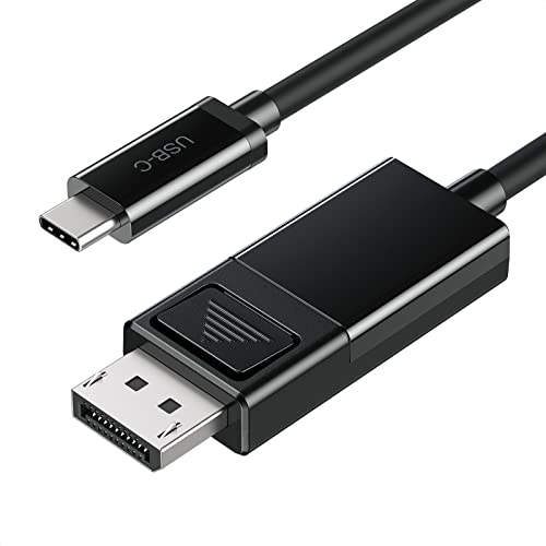 8K USB C auf DisplayPort Kabel, Thunderbolt 3 auf DP 1.4, 8K@30Hz 4K@60Hz/2K@165Hz Typ C auf DP 1,8m, bidirektionales DisplayPort auf USB C Kabel für MacBook Pro/Air, Dell XPS, Surface Book 2 von DEESOOCO