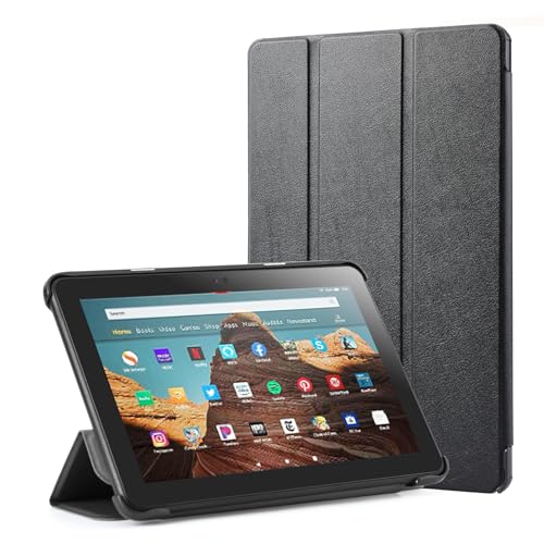 Fire HD 8 Tablet Hülle,Tablet Hülle für Amazon Kindle Fire HD 8 & 8 Plus(12./10.Generation, 2022/2020) PU Leder mit Automatischer Weck/Schlaffunktion von DEESOOCO
