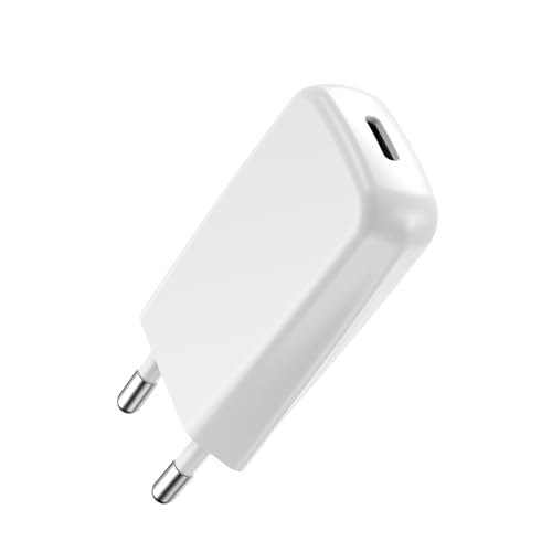 USB C Adapter 20W Mini USBC Stecker Netzteil für iPhone 16/16 Pro/16 Pro Max/16 Plus/15 14 13 12 11 Pro Max X XS, Samsung, Ultra Slim Ladegerät Schnellladegerät Handy Charger Ladestecker von DEESOOCO