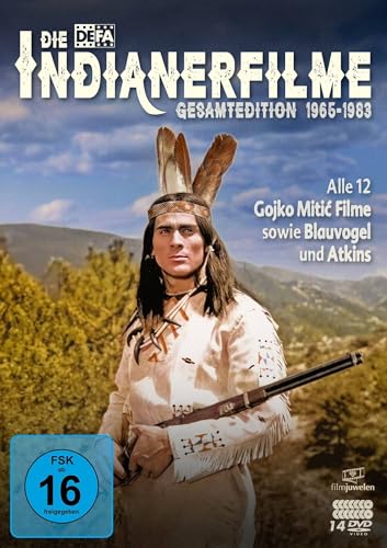 Die DEFA-Indianerfilme Gesamtedition: Alle 12 Gojko Mitic Filme + Blauvogel + Atkins (DEFA Filmjuwelen) [14 DVDs] von 99999 (Alive)