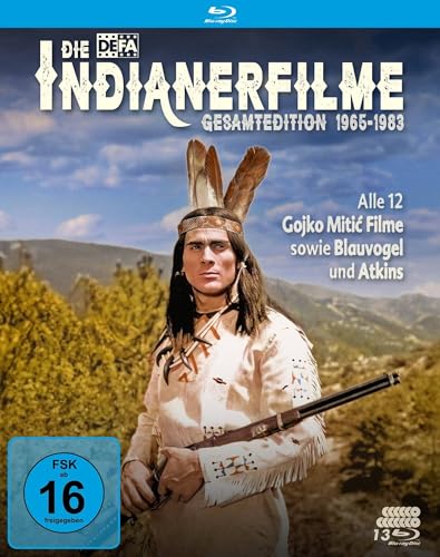 Die DEFA-Indianerfilme Gesamtedition: Alle 12 Gojko Mitic Filme + Blauvogel + Atkins (DEFA Filmjuwelen) [Blu-ray] von 99999 (Alive)