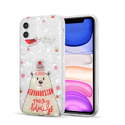 DEFBSC Handyhülle für iPhone 11, Niedlicher Bär Muster Christmas Weihnachten Thema Cartoon Muster Weiche TPU Stoßfeste Schutzhülle - Bär DEFBSC Handyhülle für iPhone 11, Niedlicher Bär Muster Christmas Weihnachten Thema Cartoon Muster Weiche TPU Stoßfeste Schutzhülle - Bär von DEFBSC