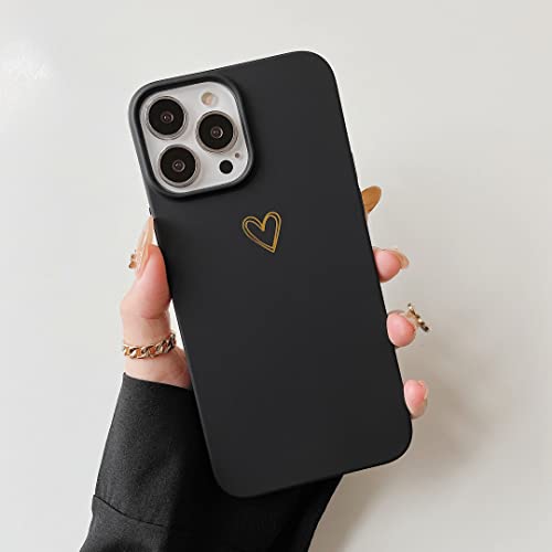 DEFBSC Hülle für iPhone 15 Pro, Stilvoll Niedliche Liebesherz Muster Schutzhülle, Stoßfeste Weiche TPU Telefonkasten mit Herzmuster für iPhone 15 Pro - Schwarz DEFBSC Hülle für iPhone 15 Pro, Stilvoll Niedliche Liebesherz Muster Schutzhülle, Stoßfeste Weiche TPU Telefonkasten mit Herzmuster für iPhone 15 Pro - Schwarz von DEFBSC