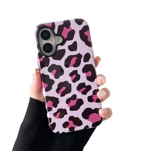 DEFBSC Hülle für iPhone 16 Plus, Niedlicher Rosa Leopard Drucken Ästhetische Trendige Muster Schlank Langlebig Stoßfest Hybrid Hart Zurück Handyhülle, Gepard/Glanz DEFBSC Hülle für iPhone 16 Plus, Niedlicher Rosa Leopard Drucken Ästhetische Trendige Muster Schlank Langlebig Stoßfest Hybrid Hart Zurück Handyhülle, Gepard/Glanz von DEFBSC