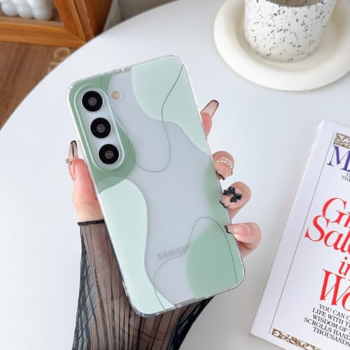 DEFBSC Kompatibel mit Samsung Galaxy S23 Plus Hülle, Transparentes Rückseite Handyhülle Linie Ästhetisch Design Weiche TPU Bumper Stoßfeste Kratzfest Klar Schutzhülle für Samsung Galaxy S23 Plus- Grün DEFBSC Kompatibel mit Samsung Galaxy S23 Plus Hülle, Transparentes Rückseite Handyhülle Linie Ästhetisch Design Weiche TPU Bumper Stoßfeste Kratzfest Klar Schutzhülle für Samsung Galaxy S23 Plus- Grün von DEFBSC