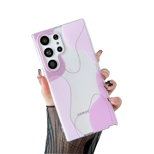DEFBSC Kompatibel mit Samsung Galaxy S24 Ultra Hülle,Transparentes Rückseite Handyhülle Linie Ästhetisch Design Weiche TPU Bumper Stoßfeste Kratzfest Klar Schutzhülle für Samsung Galaxy S24 Ultra-Rosa DEFBSC Kompatibel mit Samsung Galaxy S24 Ultra Hülle,Transparentes Rückseite Handyhülle Linie Ästhetisch Design Weiche TPU Bumper Stoßfeste Kratzfest Klar Schutzhülle für Samsung Galaxy S24 Ultra-Rosa von DEFBSC