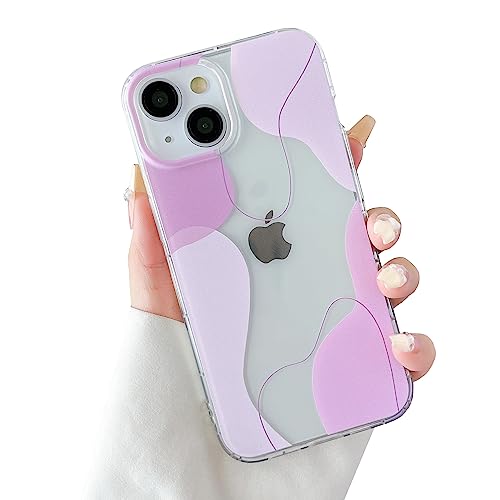 DEFBSC Kompatibel mit iPhone 14 Hülle iPhone 13 Hülle, Transparentes Rückseite Handyhülle Ästhetisch Linie Design Weiche TPU Bumper Stoßfeste Kratzfest Klar Schutzhülle für iPhone 14/13 - Rosa DEFBSC Kompatibel mit iPhone 14 Hülle iPhone 13 Hülle, Transparentes Rückseite Handyhülle Ästhetisch Linie Design Weiche TPU Bumper Stoßfeste Kratzfest Klar Schutzhülle für iPhone 14/13 - Rosa von DEFBSC