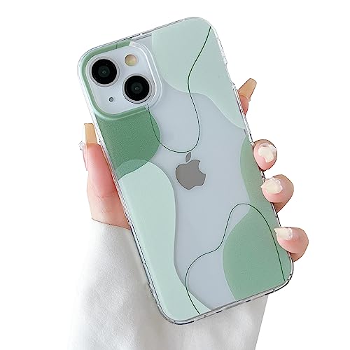 DEFBSC Kompatibel mit iPhone 15 Hülle, Transparentes Rückseite Handyhülle Linie Ästhetisch Design Weiche TPU Bumper Stoßfeste Kratzfest Klar Schutzhülle für iPhone 15- Grün DEFBSC Kompatibel mit iPhone 15 Hülle, Transparentes Rückseite Handyhülle Linie Ästhetisch Design Weiche TPU Bumper Stoßfeste Kratzfest Klar Schutzhülle für iPhone 15- Grün von DEFBSC