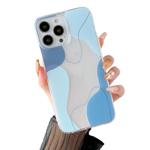 DEFBSC Kompatibel mit iPhone 15 Pro Max Hülle, Transparentes Rückseite Handyhülle Linie Ästhetisch Design Weiche TPU Bumper Stoßfeste Kratzfest Klar Schutzhülle für iPhone 15 Pro Max - Blau DEFBSC Kompatibel mit iPhone 15 Pro Max Hülle, Transparentes Rückseite Handyhülle Linie Ästhetisch Design Weiche TPU Bumper Stoßfeste Kratzfest Klar Schutzhülle für iPhone 15 Pro Max - Blau von DEFBSC