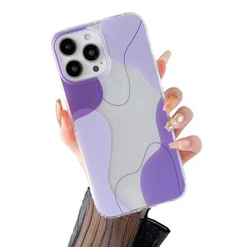 DEFBSC Kompatibel mit iPhone 15 Pro Max Hülle, Transparentes Rückseite Handyhülle Linie Ästhetisch Design Weiche TPU Bumper Stoßfeste Kratzfest Klar Schutzhülle für iPhone 15 Pro Max - Lila DEFBSC Kompatibel mit iPhone 15 Pro Max Hülle, Transparentes Rückseite Handyhülle Linie Ästhetisch Design Weiche TPU Bumper Stoßfeste Kratzfest Klar Schutzhülle für iPhone 15 Pro Max - Lila von DEFBSC