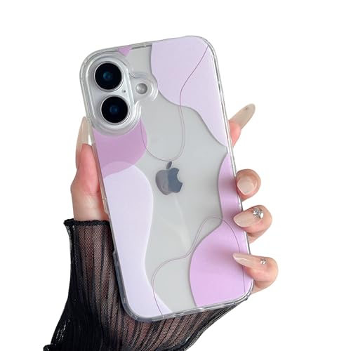 DEFBSC Kompatibel mit iPhone 16 Hülle, Transparentes Rückseite Handyhülle Linie Ästhetisch Design Weiche TPU Bumper Stoßfeste Kratzfest Klar Schutzhülle für iPhone 16 - Rosa DEFBSC Kompatibel mit iPhone 16 Hülle, Transparentes Rückseite Handyhülle Linie Ästhetisch Design Weiche TPU Bumper Stoßfeste Kratzfest Klar Schutzhülle für iPhone 16 - Rosa von DEFBSC
