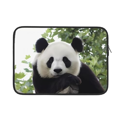 Schöne Panda Gedruckt Laptop Sleeve Tasche 15 Zoll Wasserdicht Langlebig Laptop Fall Computer Tragetasche Notebook Tragetasche von DEHIWI