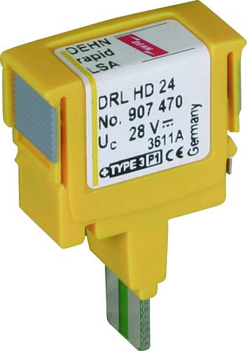 DEHN 907470 Überspannungsableiter DEHNrapid LSA Schutzstecker für 1 Doppelader Un 24V Überspannun von DEHN