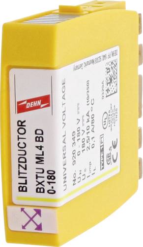 DEHN 920349 Kombiableiter-Modul für 2 Doppelader BLITZDUCTOR XTU mit actiVsense Technologie Kombiab DEHN 920349 Kombiableiter-Modul für 2 Doppelader BLITZDUCTOR XTU mit actiVsense Technologie Kombiab von DEHN